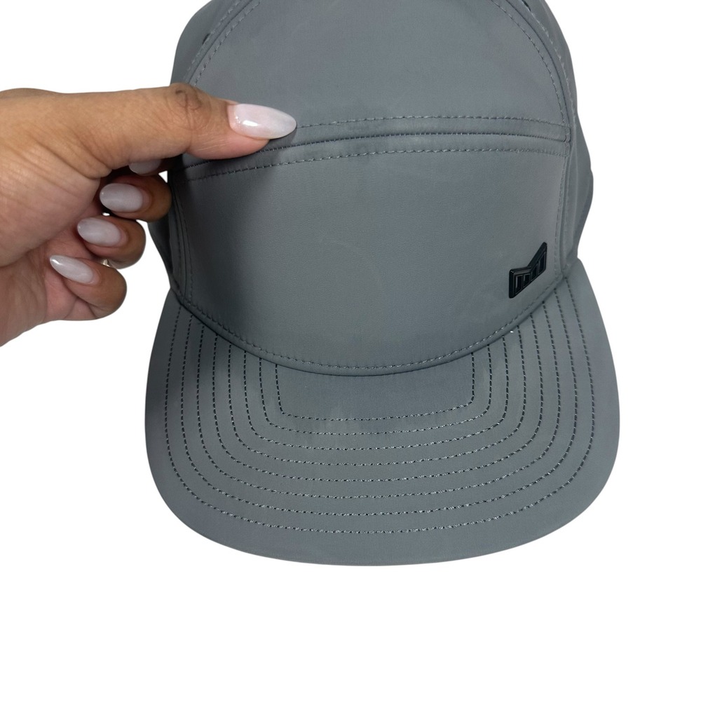 Melin Trenches Infinite Thermal Classic Snapback Hat Gray Flat Bill Water Resist - Picture 4 of 12